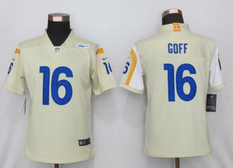 Women Nike Los Angeles Rams 16 Goff Bone Vapor Limited Jersey,We sell and wholesale Women Nike Los Angeles Rams 16 Goff Bone Vapor Limited Jersey on line form chian!